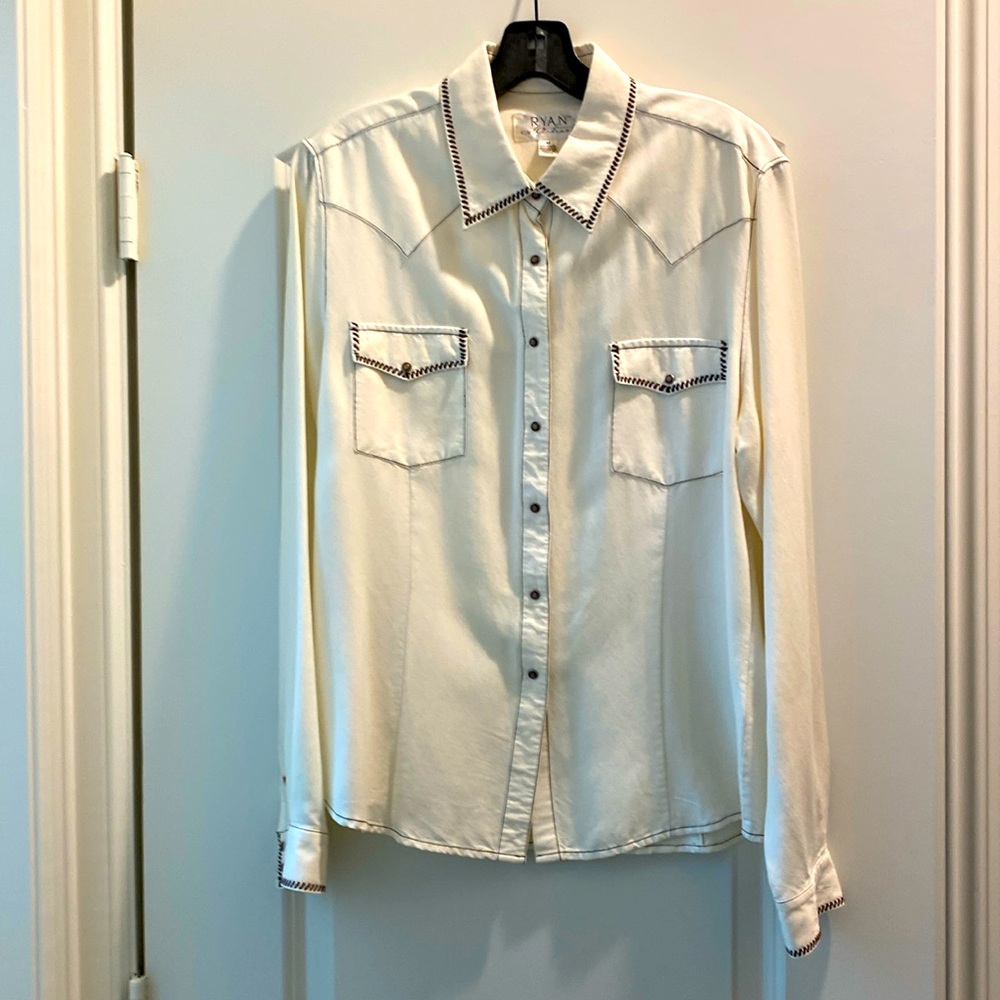 Beige Western Blouse